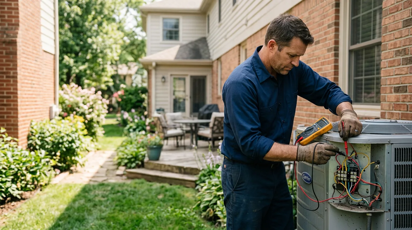 HVAC technician working near Mcintire, IA